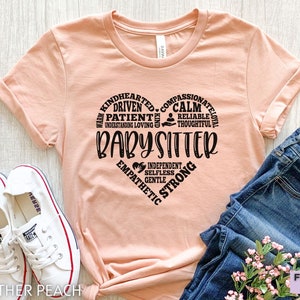 Babysitter Shirt, Babysitter Gifts, Babysitter Tshirt, Girl&#39;s Baby Sitter Tee, Funny Babysitter T Shirt, Baby Sitter Shirt, Nanny Shirt Gift