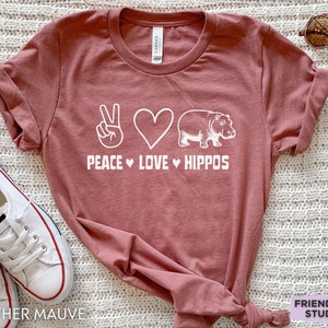 Nilpferd Shirt, Friedensliebe Nilpferde Tshirt, Nilpferd Geschenke, Nilpferd Shirt, lustiges Nilpferd T-Shirt, Nilpferd T-Shirt, Nilpferd T-Shirt, Tier Shirts