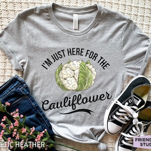 Cauliflower Shirt For Mom, Cauliflower Gift For Her, Vegetable Shirt, Girls Cauliflower Tee, Funny Cauliflower T-shirt, Cauliflower T Shirt