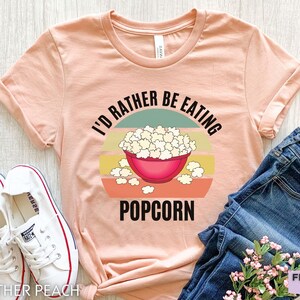 Popcorn Shirt, Funny Popcorn Tshirt, Popcorn Gifts, Girls Popcorn Tee, Popcorn T-shirt, Movie Night, Film Lover, Theater Shirt, Gift For Her