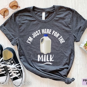 Camisa de leche, regalos de leche, camiseta de leche divertida, camiseta de leche para niños, leche de vaca, camiseta de leche, camisa de regalo de ordeñador, camiseta de leche, granja lechera, granjero de vacas
