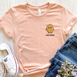 Potato Shirt, Pocket Potato Tshirt, Funny Potato T Shirt, Potato Gifts, Girls Potato Kids Tee, Potatoes T-Shirt, Spud Shirt, Gift For Her
