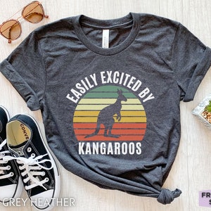 Retro Känguru Shirt, Herren Känguru T-shirt, Damen Känguru Tshirt, Kinder Känguru T-Shirt, Känguru Tier Shirt, Känguru Geschenk für Mutter