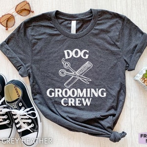 Dog Grooming Crew, Funny Dog Grooming Shirt, Dog Grooming Gift For Him, Pet Groomer Gift For Her, Dog Groomer T Shirt, Dog Wash Kids Tee