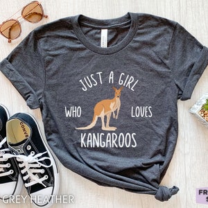 Mädchen Känguru Shirt, Känguru Geschenke für Tochter, Känguru Tier Shirt, Kinder Känguru T-Shirt, Zoo Shirt, Känguru Liebhaber Geschenk