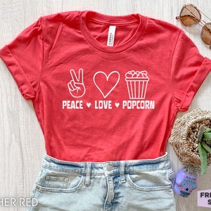 Popcorn Shirt, Kids Popcorn T Shirt, Popcorn Gifts, Movie Night, Cinema Shirt, Theater Shirt, Birthday Gift, Gift For Her, Nerdy Gifts