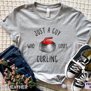 Mens Curling Shirt, Curling Stone Shirt, Curling Gifts For Dad, Curling Coach Gift, Curling Tshirt, Curling T Shirt, Curling Team Shirts