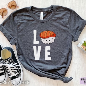 Sushi Shirt, Sushi Gifts, Sushi T Shirt, Funny Food Shirt, Foodie Shirt, Kawaii Shirt, Sushi PNG, Japanese Shirt, Kids Tee, Japanese Gifts