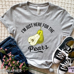 Shirt peer, T-shirt grappige peer, geschenken peer, kindershirt peer, fruitshirt, shirt boerenmarkt, cadeau voor haar, Bartlett-peer, cadeau voor hem