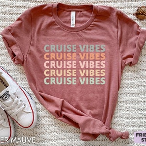 Cruise Vibes Shirt, Kreuzfahrt Shirt, Ozeankreuzfahrt Tshirt, passende Kreuzfahrt T Shirt, Kreuzfahrt Urlaub Outfit, Kreuzfahrt Reise T-Shirt, Geschenk für Freund