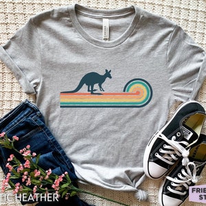 Känguru Shirt, Retro Känguru T-shirt, Känguru Geschenke, Kinder Känguru T-Shirt, Känguru Grafik T-Shirt, Känguru Anima Shirt, Känguru Tshirt