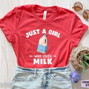 Milk Tshirt, Girls Milk Tee, Womens Milk Shirt, Milk Gift, Dairy Farmer, Cow Farm, Cow Milker Tshirt, Funny Milk T-shirt, Kids Milk T Shirt