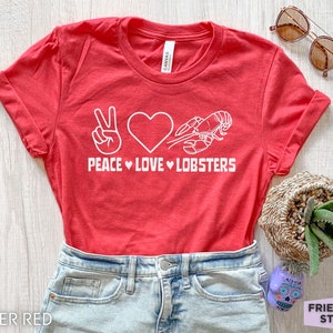 Maine Lobster Shirt, Lobster Gift, Summer Shirt, Beach Shirt, Gift For Her, Ocean Inspired Style, Granddaughter Gift, Lobster T shirt