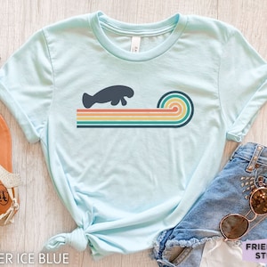 Manatee Shirt, Manatee Gift For Him, Retro Manatee T shirt, Florida Manatee, Manatee Animal Shirt, Gift For Her, Manatee Birthday Gift