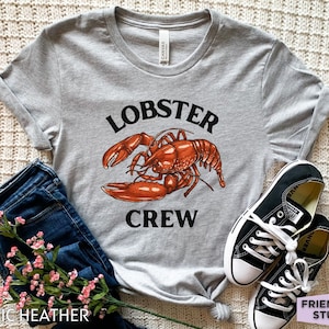 Lobster Crew, Lobster Shirt For Men, Lobster Gift For Him, Lobster Fisherman, Lobster Seafood T Shirt, Lobster Birthday Gift, Gift For Her