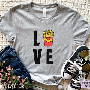 Fries Shirt, Funny Fries Tshirt, Fries Gift, French Fries T Shirt, Fries Kids Tee, Fast Food Shirt, Food Shirt, Fries Birthday Party Gift