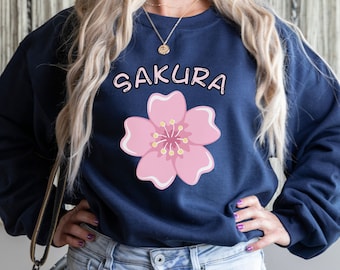 Sudadera Sakura, Sudadera de flor de cerezo, Camiseta de flor de cerezo, Regalos de flor de cerezo, Camiseta Kawaii, Regalo para ella, Regalo para mamá, Camiseta de primavera