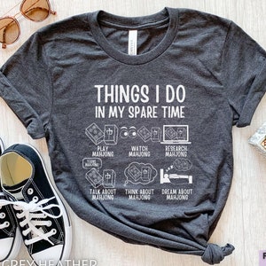 Funny Mahjong Shirt for Grandpa, Mahjong Shirt for Dad, Funny Mahjong Gift for Grandpa, Mahjong Gift for Husband, Mahjong Game T-shirt