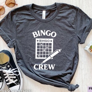 Camiseta de bingo, regalos de bingo, bingo divertido, noche de bingo, camiseta de apuestas, camiseta de casino, camiseta de la suerte, cartones de bingo, juego de bingo, regalo para ella