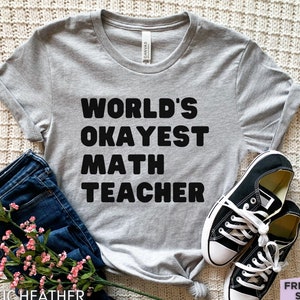 数学教師シャツ、数学教師へのギフト、数学教師Tシャツ、新学期、先生への感謝、彼女へのギフト、彼へのギフト、誕生日ギフト