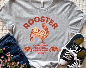 Year of the Rooster Shirt, Chinese Zodiac Shirt, Lunar New Year Gift, Horoscope Shirt, Astrology Shirt, Chinese Zodiac Gifts, Gift For Her