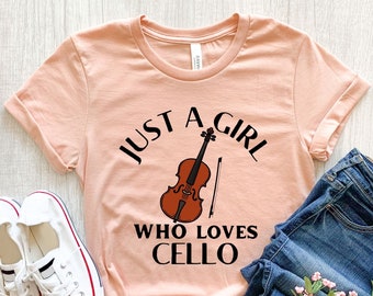 Cello Shirt, Funny Cello Tshirt, Cello Gifts, Cello Instrument, Violoncello Tee, Cellist Gift, Cello Teacher, Cello Student, Girls Cello Top