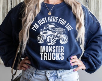Monster Truck Sweatshirt, Monster Truck Gifts, Monster Truck Shirt, Monster Truck Birthday Party, Gift For Her, Womens Sweatshirt, Mom Gift