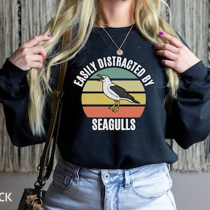 Seagull Sweatshirt, Seagull Gifts, Funny Seagull Shirt, Bird Shirt, Gift For Her, Gift For Him, Funny Animal Sweatshirt, Seagull Crewneck