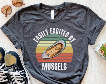 Mussel Shirt, Funny Mussel T Shirt, Freshwater Mussel, Mussel Gifts, Seafood Shirt, Marine Life Shirt, Fishing Gifts Seashell, Foodie Shirt