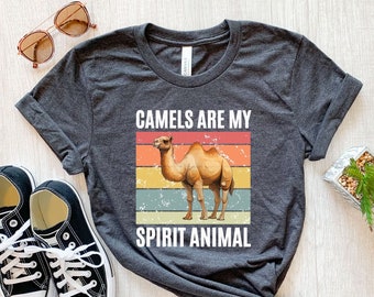 Kamel Shirt, Kamel Kunst, Kamel Geschenk, Kamel Tshirt, Kamele Kinder T-Shirt, lustiges Tier Shirt, Wüsten Shirt, Wüstentiere, Geschenk für sie, Papa Geschenk