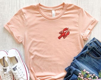 Pocket Lobster Shirt, Funny Lobster Tshirt, Lobster Gifts, Seafood Festival, Lobster Tee, Lobster Bar, Lobster T Shirt, American Lobster