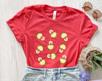 Duck Shirt, Rubber Duck Tshirt, Duck Gift For Her, Animal Shirt, Bird Shirt, Bird Nerd, Duck Kids Tee, Girls Duck Tee, Cute Duck T Shirt