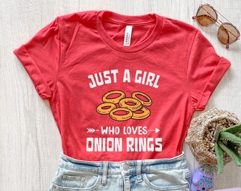 Girls Onion Ring Shirt, Onion Ring Gift For Daughter, Womens Onion Ring Tshirt, Kids Onion Ring Tee, Onion Ring Food Shirt, Onion Ring Lover