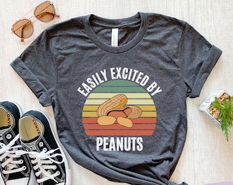 Erdnuss-Shirt, lustiges Erdnuss-T-Shirt, Erdnuss-Geschenke, Mädchen-Erdnuss-T-Stück, Herren-Erdnuss-T-Shirt, Kindererdnuss-T-Shirt, Frauen-Erdnuss-Oberteil, Nuss-Shirt