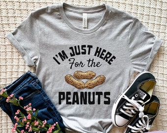 Erdnuss-Shirt, lustiges Erdnuss-T-Shirt, Erdnuss-Geschenke, Mädchen-Erdnuss-T-Stück, Herren-Erdnuss-T-Shirt, Kindererdnuss-T-Shirt, Frauen-Erdnuss-Oberteil, Nuss-Shirt