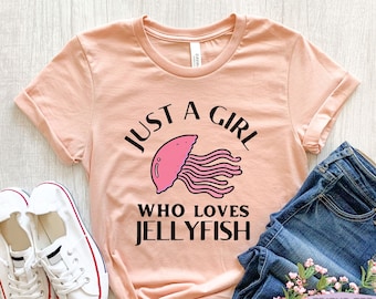 Chemise méduse, cadeau méduse, t-shirt méduse, t-shirt méduse, chemise animal méduse, chemise de plage, t-shirt enfant méduse, cadeau pour elle