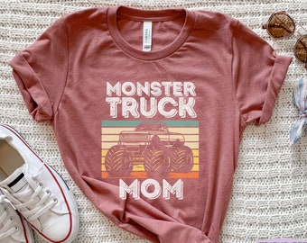 Monster Truck Mom Shirt, Monster Truck Gifts, Womens Monster Truck Tshirt, Monster Truck Birthday Party Tee, Monster Truck Family T-shirts