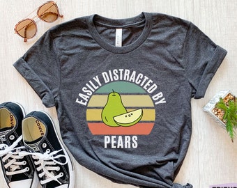 Gemakkelijk afgeleid door Pears Retro Sunset-shirt met print