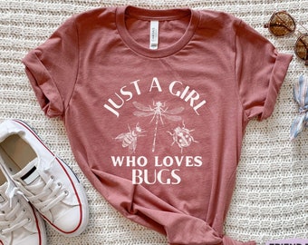 Bugs Shirt, Insect Shirt, Entomology Shirt, Entomologist Gift, Funny Insects Tshirt, Girls Bug T-shirt, Insect Tee,Animal and Wildlife Shirt