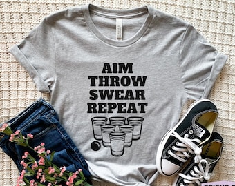 Beer Pong Shirt, Funny Beer Pong Tshirt, Beer Pong Gifts, Beirut Shirt, Drinking Games, Beer Pong Tournament, Gift For Him, Beer Pong Game