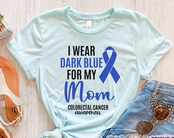 Colorectal Cancer Shirt, March Colorectal Cancer Awareness Month, Colorectal Cancer Tshirt, Blue Ribbon Cancer Shirt, Colon Cancer T-shirt