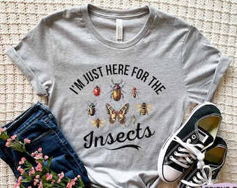 Entomologie Shirt, Entomologen Geschenk, lustiges Käfer Shirt, Insekten Shirt, Mädchen Käfer Tshirt, Insekten Grafik T-Shirt, Insekten Geschenke, Herren Insekten T-Shirt