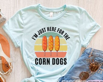 Corn Dog Shirt, grappige Corn Dog T-shirt, Corn Dog geschenken, Corndog Shirt, Carnaval Eten, Corn Dog Tee, Corn Dog T-shirt, Corn Dog T-shirt, Hotdog