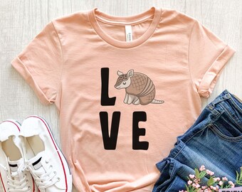 Leuk shirt gordeldier, T-shirt gordeldier, cadeaus gordeldierliefhebber, kinder T-shirt gordeldier, grafische T-shirt gordeldier, shirt grappig dier, shirt kawaii