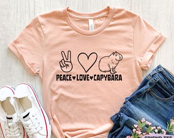 Maglietta Capibara, Maglietta divertente Capibara, Regali Capibara, Maglietta per bambini Capibara, Maglietta con animali, Maglietta con lo zoo, Regalo per lei, Maglietta per donna, Regali per la mamma