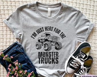 Koszulka Monster Truck, Prezenty Monster Truck, Koszulka Monster Truck, Koszulka Monster Truck dla dzieci, Pokaz Monster Truck, Prezent dla niego, Prezent dla niej