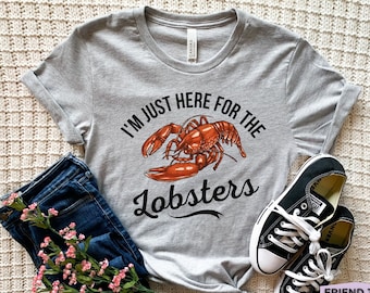 ロブスターシャツ、ロブスターギフト、おもしろロブスターTシャツ、動物Tシャツ、シーフードTシャツ、ロブスターマンTシャツ、グルメTシャツ、彼女へのギフト、フードTシャツ