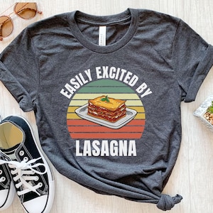 Retro Lasagna Shirt, Funny Lasagna T-shirt, Lasagna Gift For Dad, Kids Lasagna Tee, Lasagna Italian Food Shirt, Lasagna Graphic Tee