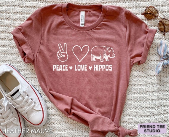 Love Hippos T-Shirt Funny Hippo T-Shirt Love Hippos T-Shirt Funny Hippo T-Shirt
