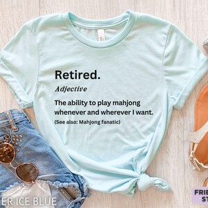 Mahjong T-Shirt, Mahjong Lover Tee, Funny Mahjong Shirt, Mahjong Player Gift, Mahjong Tile T-Shirt, Mahjong Game Shirt, Cute Mahjong Apparel image 3